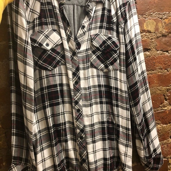 Rails black and red plaid button up flannel - Picture 1 of 2